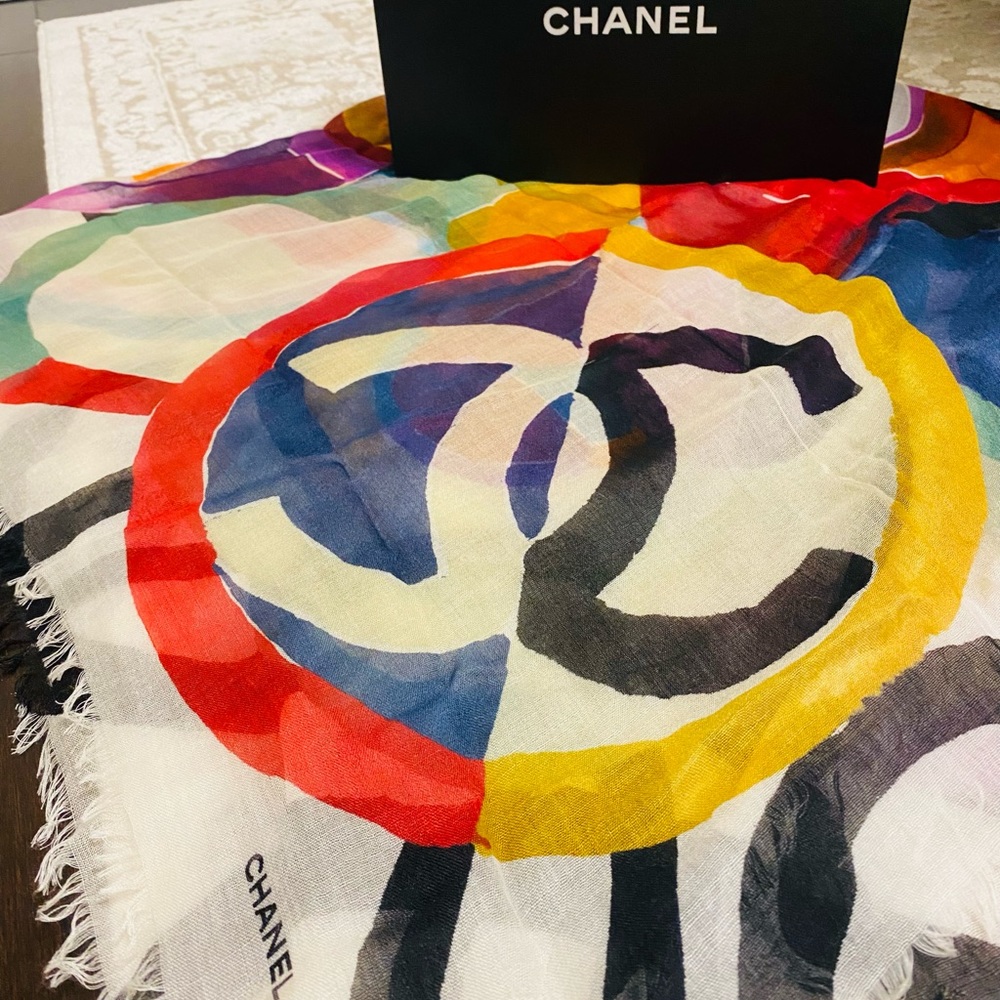 Chanel Cashmere & Silk Scarf